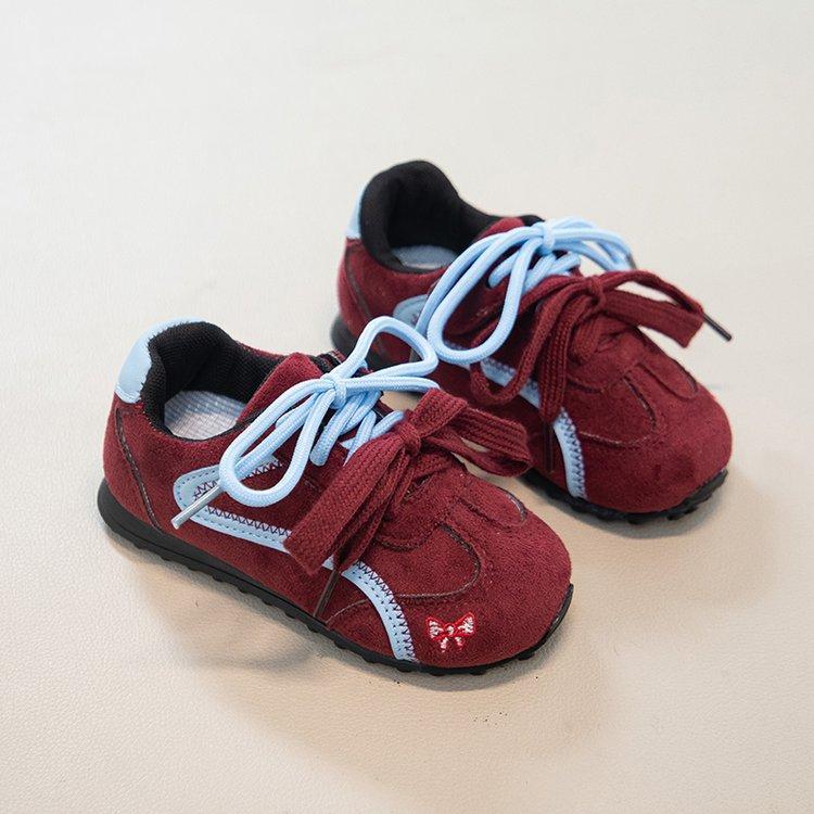 

Trendy American baby shoes, red ballet children s board shoes, German training women s 2025 autumn new soft-soled sports shoes 30 yards inner length 18.8cm красный