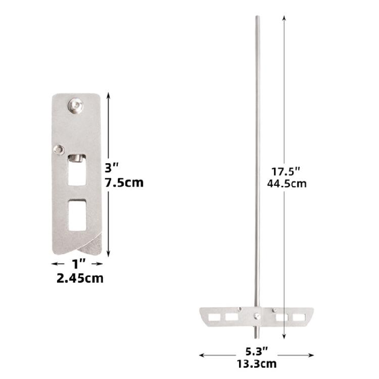 Sturdy 304 Nonrust Steel Degassing Stirrer Tool Homebrews Wine Stirrer Produced For Efficient Wine And Beer Mixing