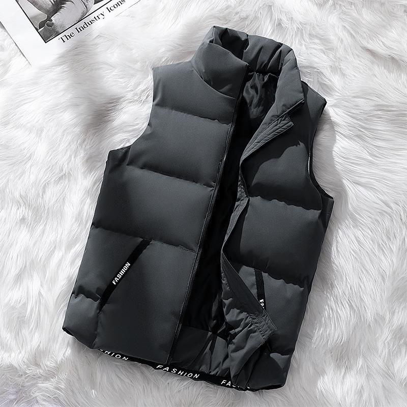 

Jacket Men s Vest Fall and Winter Thickened Horse Jacket Casual Big Yards Shoulders Cotton Clothing Versatile Outside Wear Cotton Undershirt Men 5XL