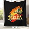 Retro Z-Zelda Cartoon Link Games Flannel Blanket,Ultra Soft Warm Plush Throw for Home Bedroom Bed Sofa Cover Camping Picnic Kid
