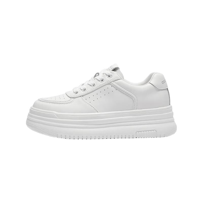 Belle Women s White Platform Casual Sneakers B2597BM5 36