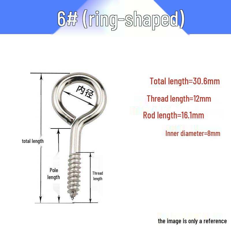 Eye Bolt & Assorted Hooks with Self-Tapping Screws