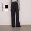 Langzi Minimalist High-Waisted Wide-Leg Business Trousers