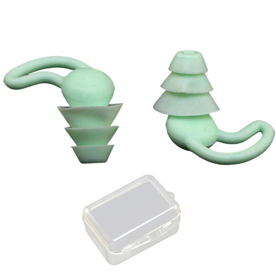 1 Paire Bouchons d'Oreilles en Silicone Réduction du Bruit Lavables Imperméables Doux Réutilisables Protection Auditive Concerts Travail Étude Sommeil Bouchons d'Oreilles Silencieux