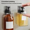 Wall Mount Soap Bottle Holder Durable Metal Bottle Hanger Stand Shower Gel Bottle Hanger Rack Bathroom Kitchen Organizer Shelves