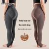 Xue Qian Man Women's High-Waisted Thermal Fleece Stirrup Leggings