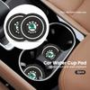 For Logo VRS Yeti Kodiaq Rapid Octavia Fabia Superb 2 3 Karoq Scala PVC 2pcs Car Cup Mat Anti-Slip Water Coaster Styling