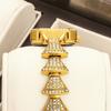 Diamond-Encrusted Square Plate Women'S Watch Light Luxury Bead Gold Women'S Watch Waterproof Temperament Women'S Premium Watch