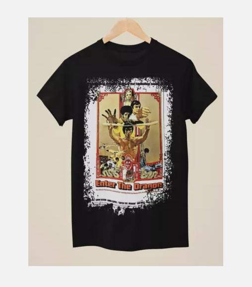 HOT NEW Enter the Dragon  Movie Poster Inspired Unisex Black TShirt Full Unisex T-Shirt XL