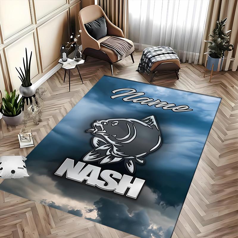 Custom Personalization Nash Logo Area Rug - Perfect For Kitchen, Bathroom,Laundry Room Decor Large Size Available,Gift All Seasons