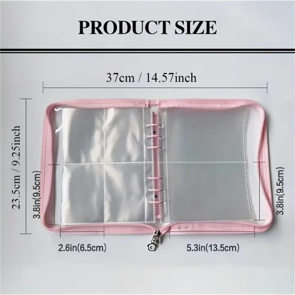 New Jewelry Necklace Earring Holder Bag Portable Water-proof Credit Card Photo Storage Book Zipper Bag Ins Stationery Organizer