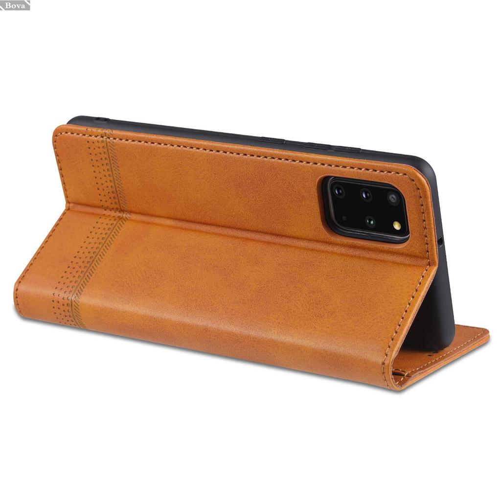 Deluxe Magnetische Adsorption Lederhülle für Samsung Galaxy S20+ Ultra FE 5G Klapphülle Schutzhülle Capa Fundas Coque