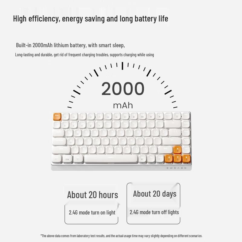 Slim Multi-Device Tri-Mode Low-Profile Mechanical Keyboard