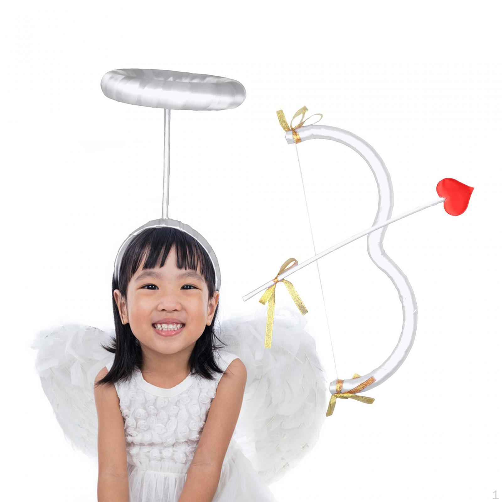 

И стрелы, мини с повязкой на голову, пена, декоративный костюм для косплея, праздничный костюм белый