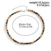 Brown and Black Small Beaded Chain Necklace Men Trendy Wood Beads Short Choker Necklace Collar on Neck 2023 Fashion Jewelry Male