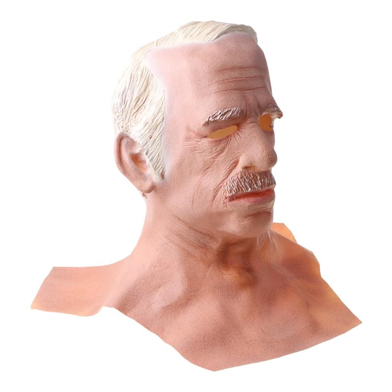 

Хэллоуин Старшие мужчины Латексная маска на всю голову Головной убор с длинной шеей Косплей