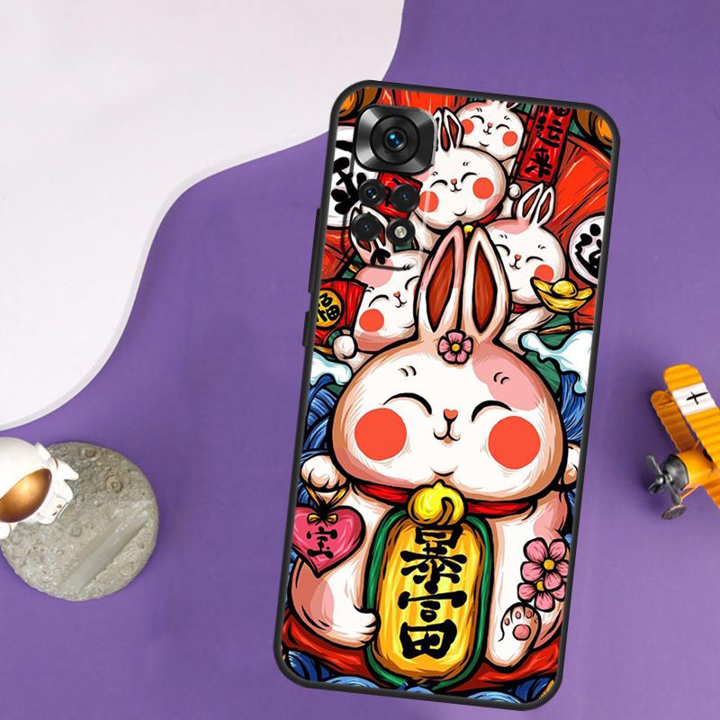 Cat Dragon Rabbit Chinese Style Case For Xiaomi Redmi Note 13 Pro 14 12 9 10 11 Pro 10S 11S 12S Redmi 14C 13C 10C 12C Cover
