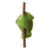 Plush Cat Chew Toy with Bell Natural Silver Vine Catnip Toy Grilled Skewer Shape Kitten Teething Toy for Teeth Cleaning Anxiety Relief