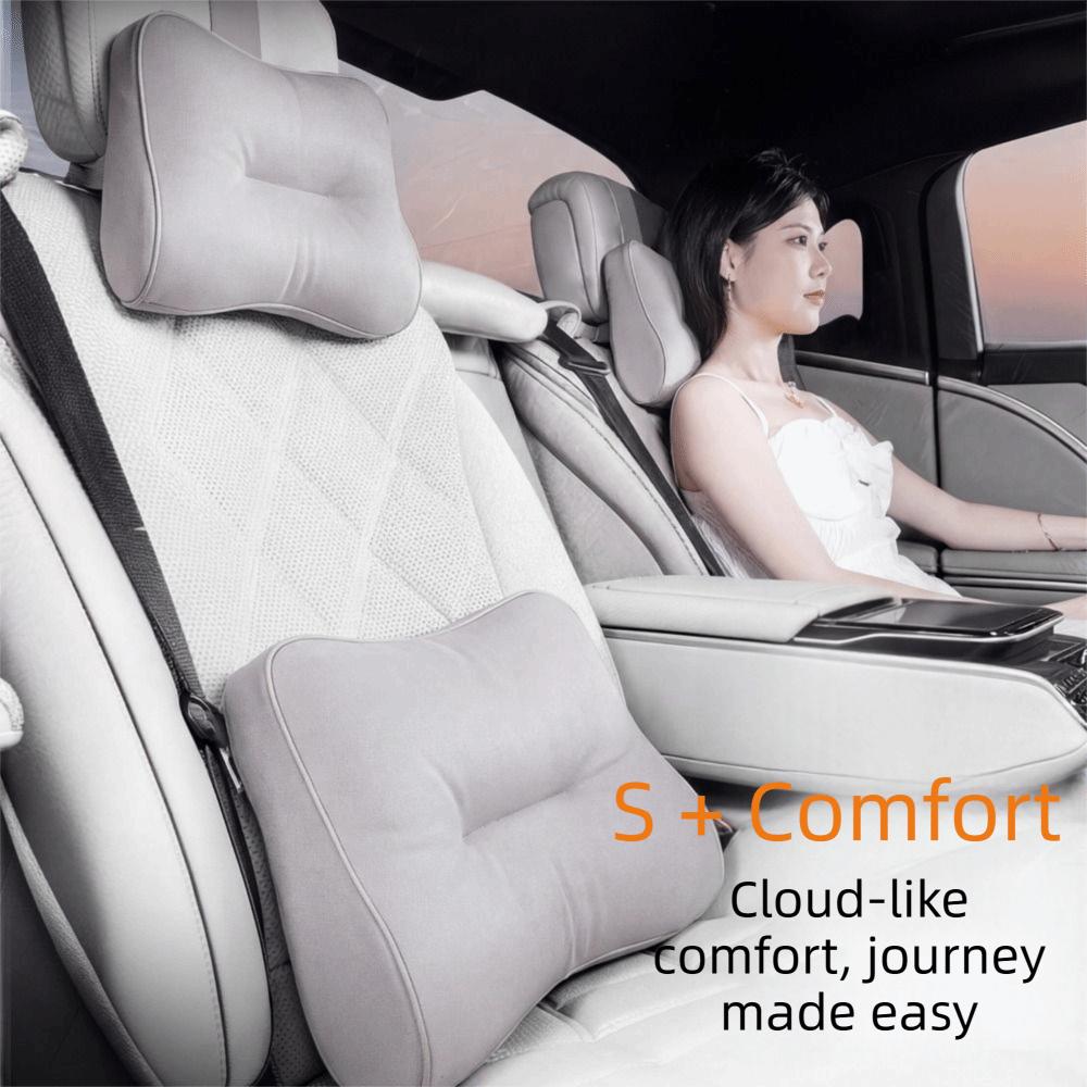 Seasonally Versatile Car Headrest Lumbar Support Seat Cushion Pillow  For All Seasons