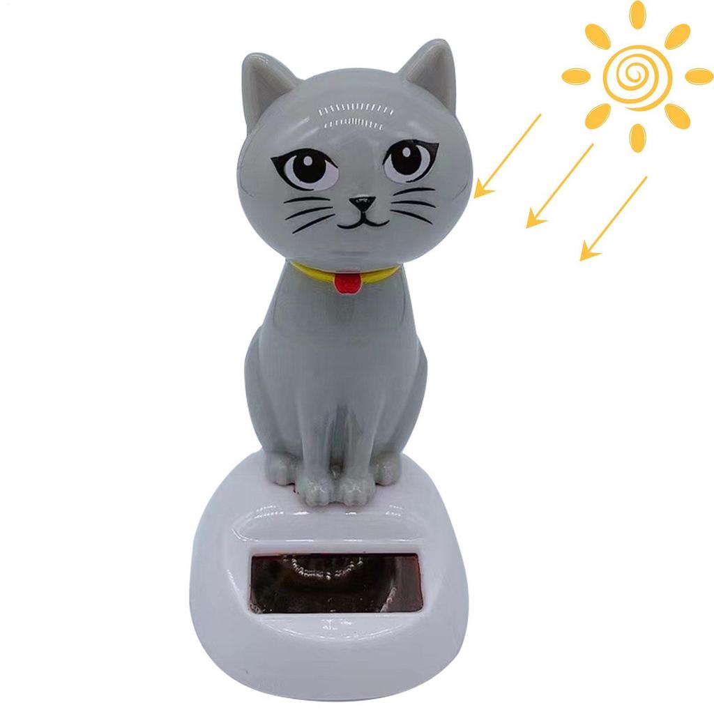 Solar Dancing Cat Cute Solar Powered Swinging Cat Dashboard Decoration Animated Swing Cat Decor Solar Dancing Cat Cute Solar Pow