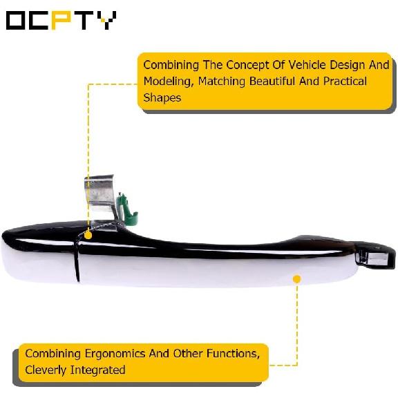 OCPTY Door Handles Exterior Rear Driver Left Side Fit for 2005-2010 for Chrysler 300 2005-2008 for Dodge Magnum Chrome OE 5065801AG 1pcs