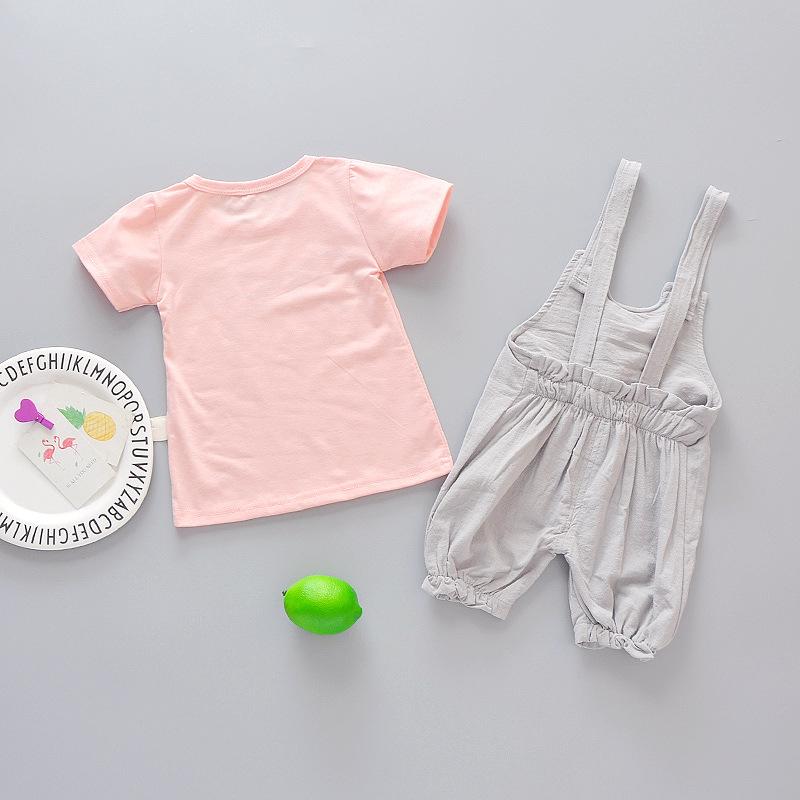 Stylish Summer Outfit Set For Baby Girls Trendy Two Piece Clothes Fashionable Toddler Girl Casual Wear