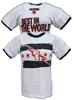 CM Punk O Melhor do Mundo Camiseta Masculina Ringer Branca 100% Algodão Camisetas Masculinas Top