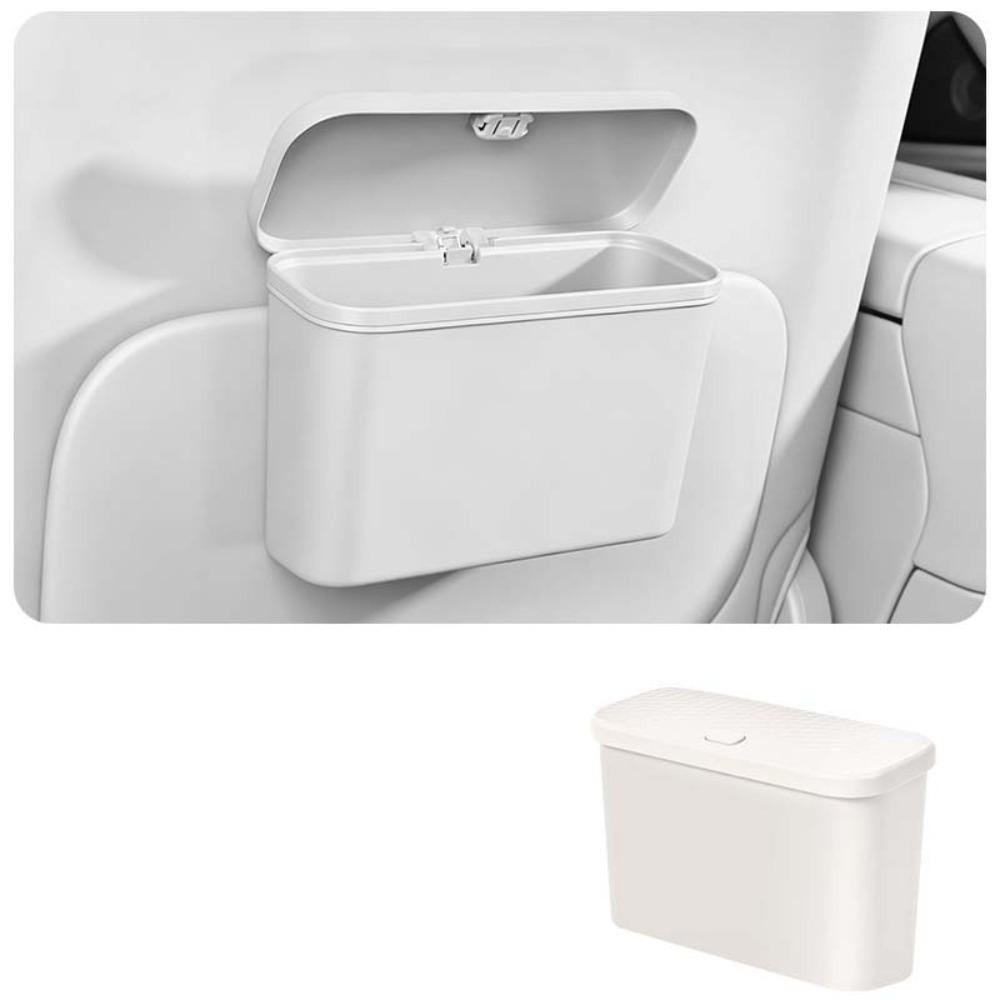 Multifunctional Car Storage Organizer Box Press Type with Lid Car Trash Can for Wet and Dry Use