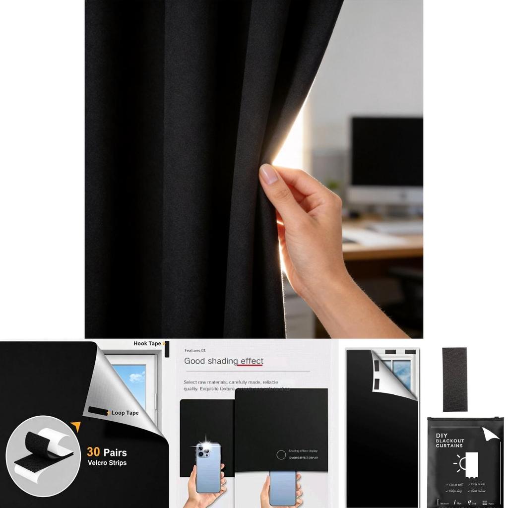 Present With Full Blackout 420d Oxford Fabric For Bedroom Living Room And Office Use