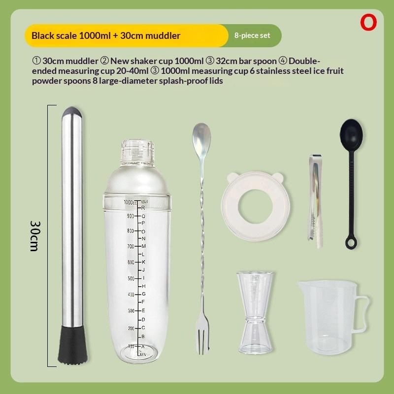 3/5/8Pcs Cocktail Shaker Set Cocktail Shaker And Measuring Jigger Set Drink Mixed Hand Shaker Tools For Bartending And Home Bar