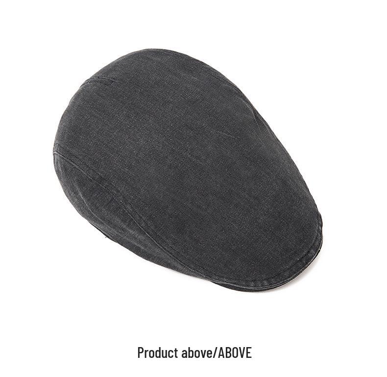 Washable Unisex Spring/Autumn Smooth Beret - British Retro Newsboy Cap