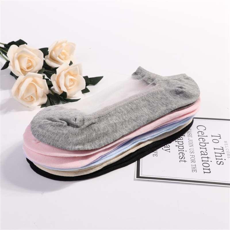 Women Transparent Silk Anckle Socks Lace Short Tube Summer Socks Women's Sheer Socks Silky Lace Ankle Stockings