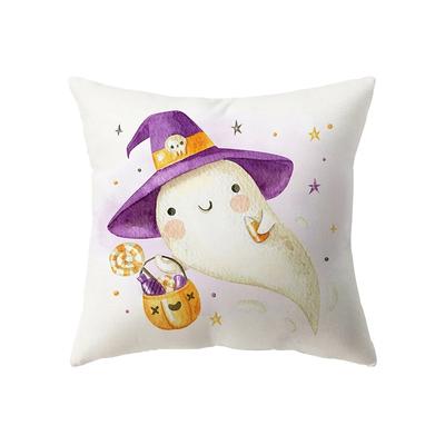 Halloween Thema Horror Kürbisdruck Muster Kissenbezug Zuhause Wohnzimmer Sofa Dekoration Quadratisches Kissen