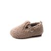 Style Children Furry Shoes Winter Plush Thickened Warm Shoes Fashion Shallow Cozy Footwear Kids Girls Outdoor Shoes I08316