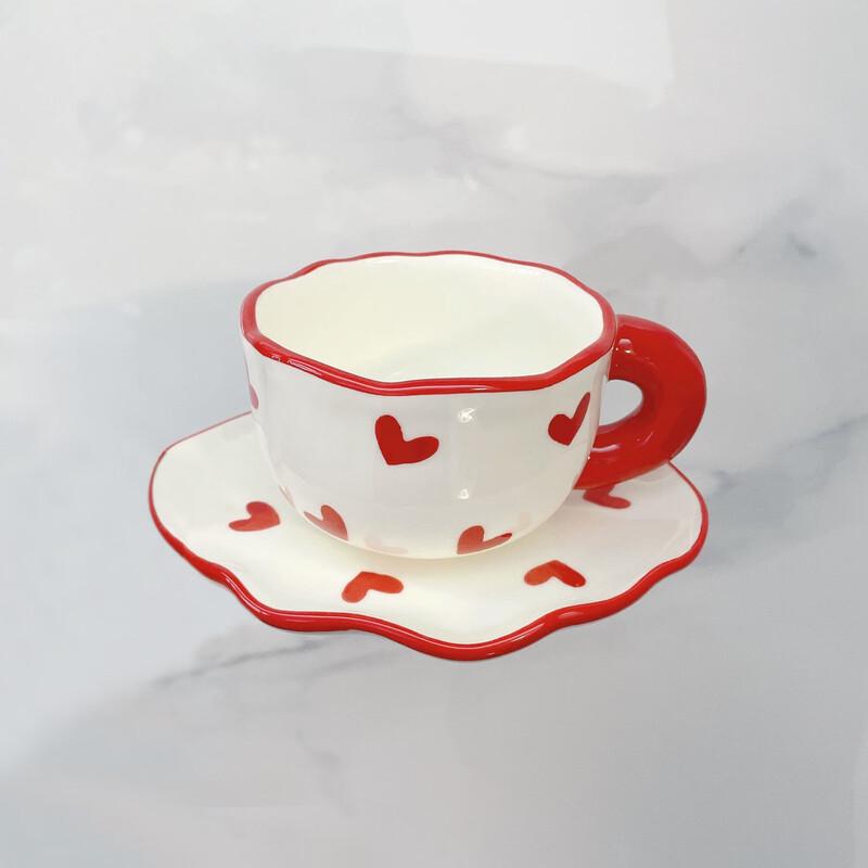 

OLOEY Small Heart Ceramic Teapot for One Set