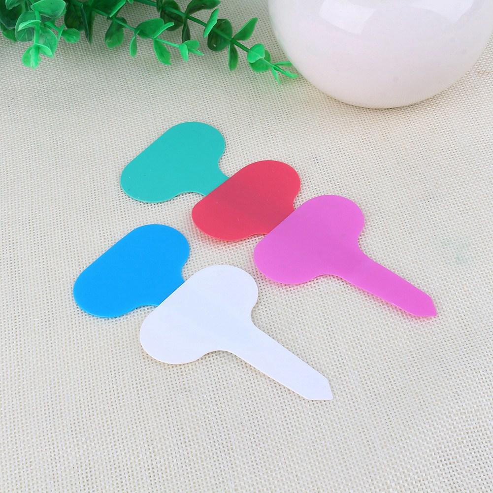 100pcs Garden Tags Plastic Plant TShape Tags Markers Nursery Garden Labels Ornaments Garder