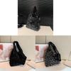 Small Sparkle Large Capacity Tote Bag For Women With Polyester Material For Daily Office Use