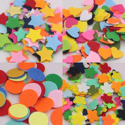 Colorful Non-woven Petal Patches for Kids' DIY Crafts and Creative Decorations