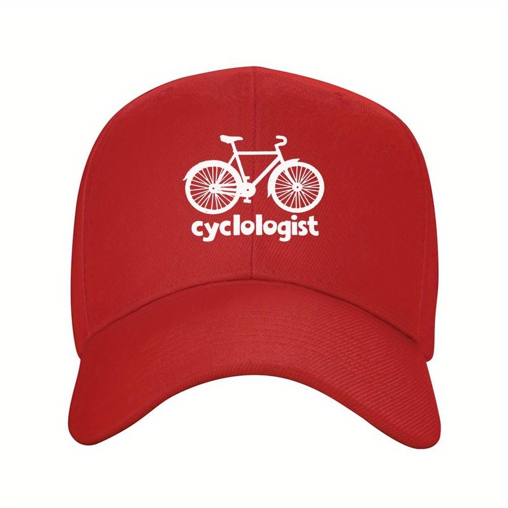 Cycologist Bicycle Graphic Baseball Cap Adjustable Polyester Outdoor Sport Snapback Hat
