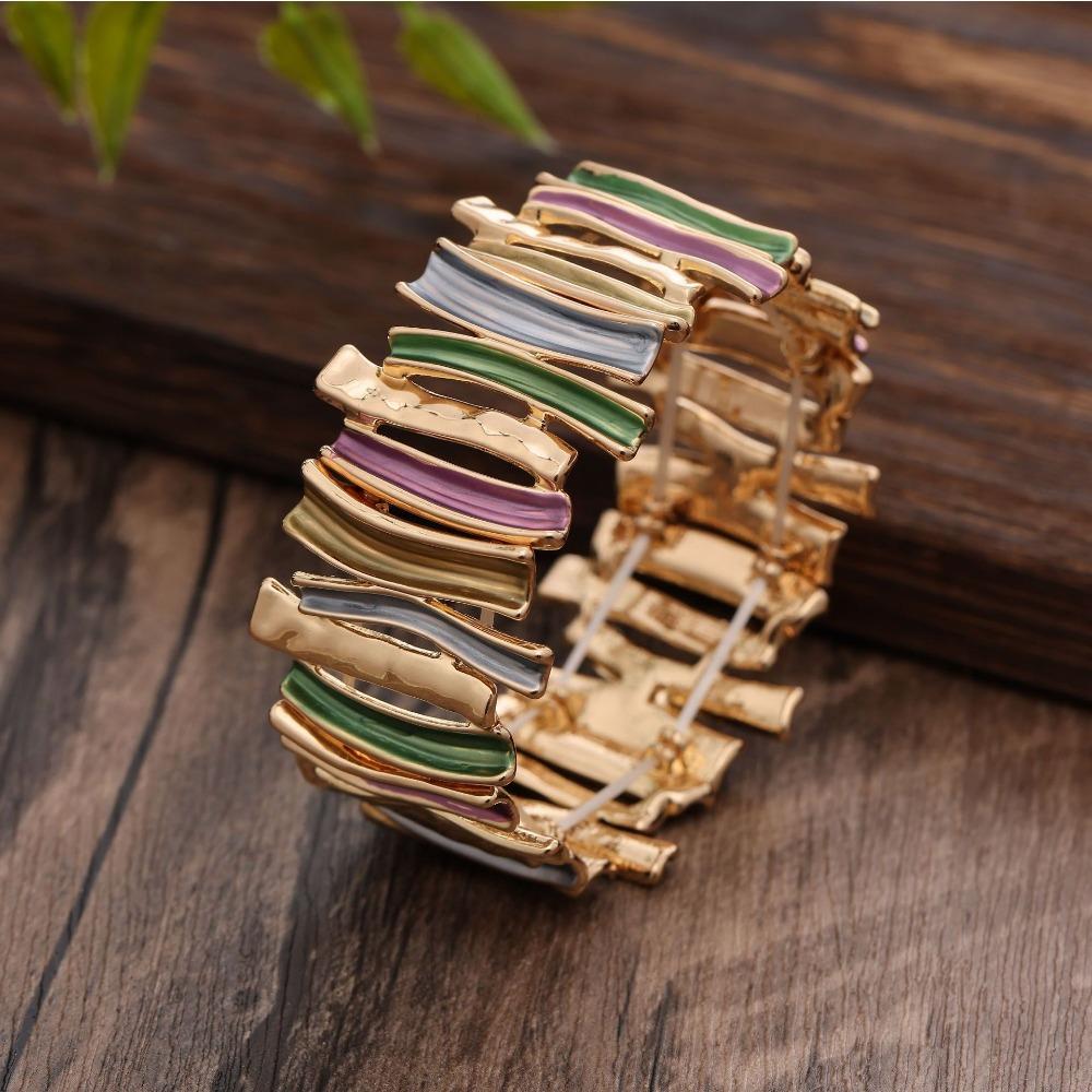 New Creative Irregular Geometric Elastic Bracelet, Fashionable and Versatile Women's Jewelry