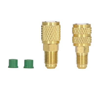 Adattatore refrigerante R22 M1/4SAE X F5/16SAE R410 M5/16SAE X F1/4SAE Adattatore girevole in rame