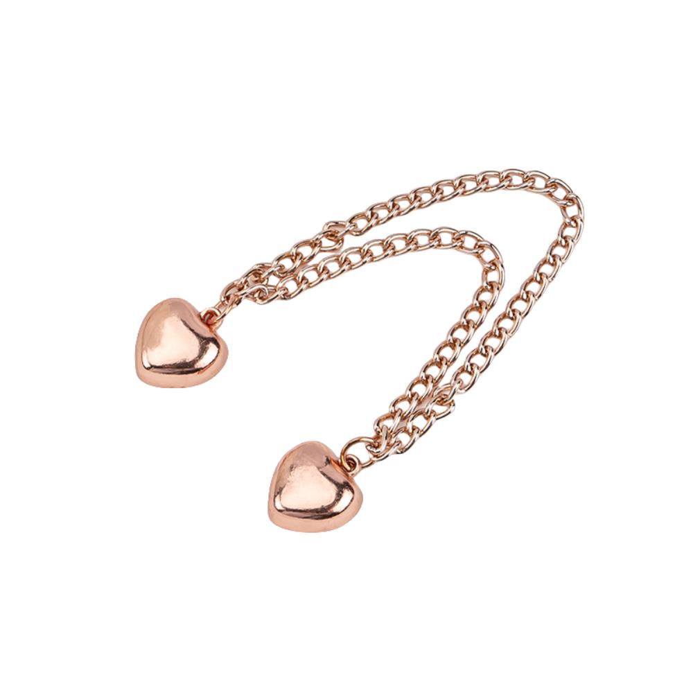 

Multi-Function Magnetic Clothing Clip Button Leg Cuff Fixing Pin Shorten Trouser Clip Clothes Rose Gold Heart