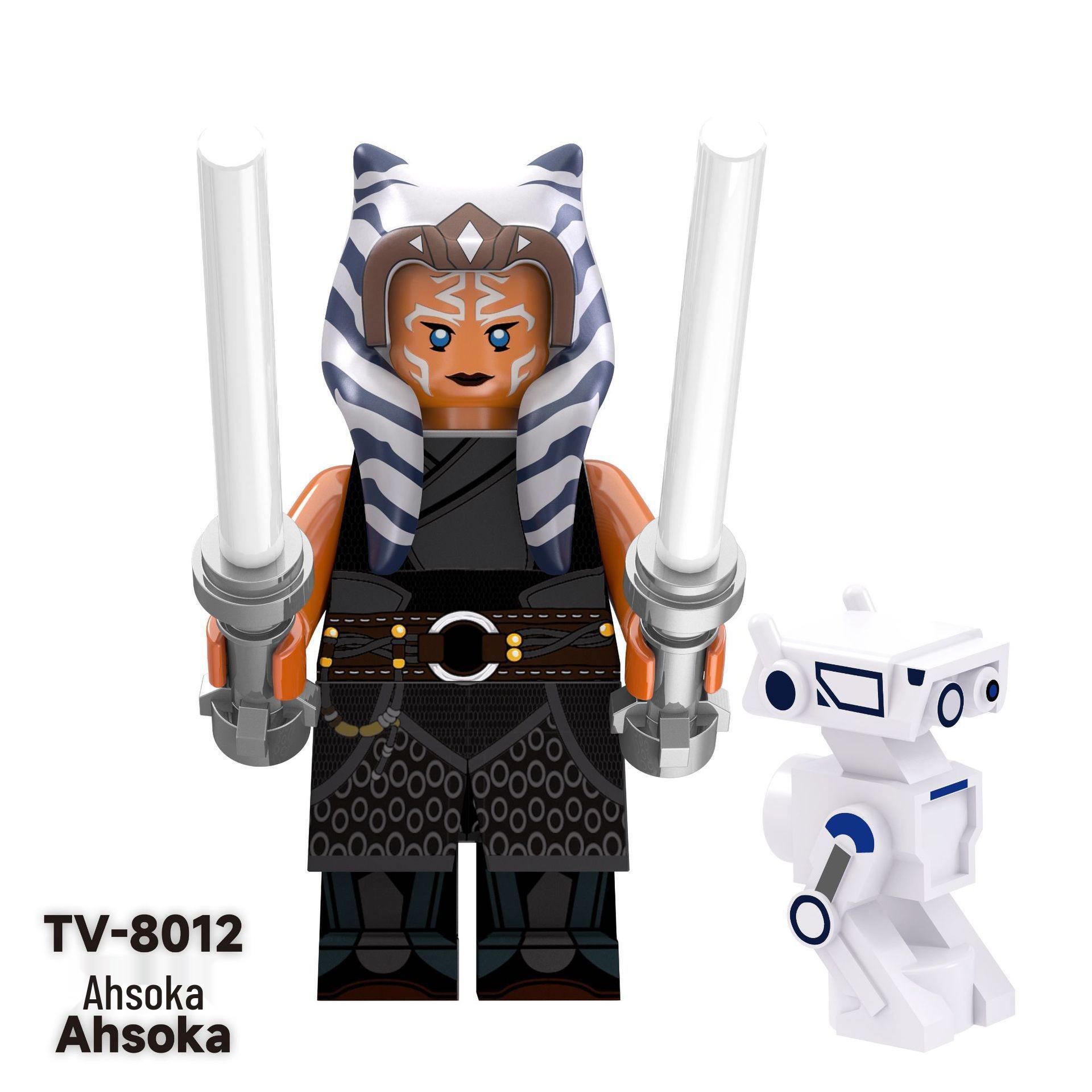 Children s Sci-Fi Building Blocks: TV6102 Ahsoka Mandalorian Paratrooper Figure