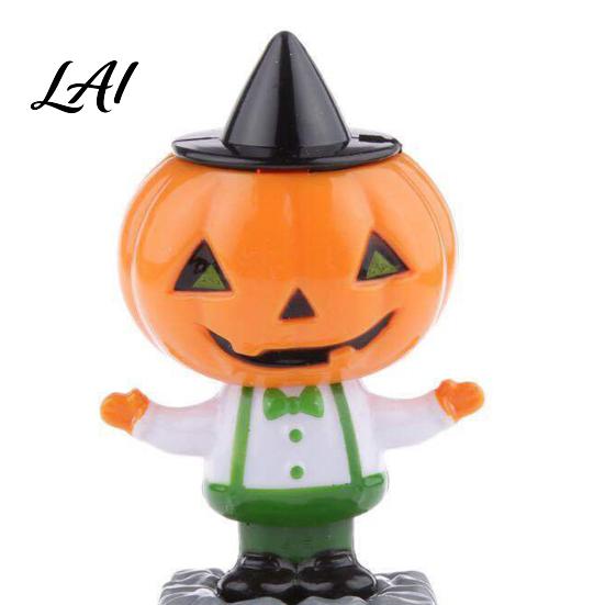 Kleines Geschenk für Autobesitzer Solare Halloween Armaturenbrettpuppe Tanzende Kürbisdekoration Gruseliger Geist Energiesparende Innenraumdekoration Figur