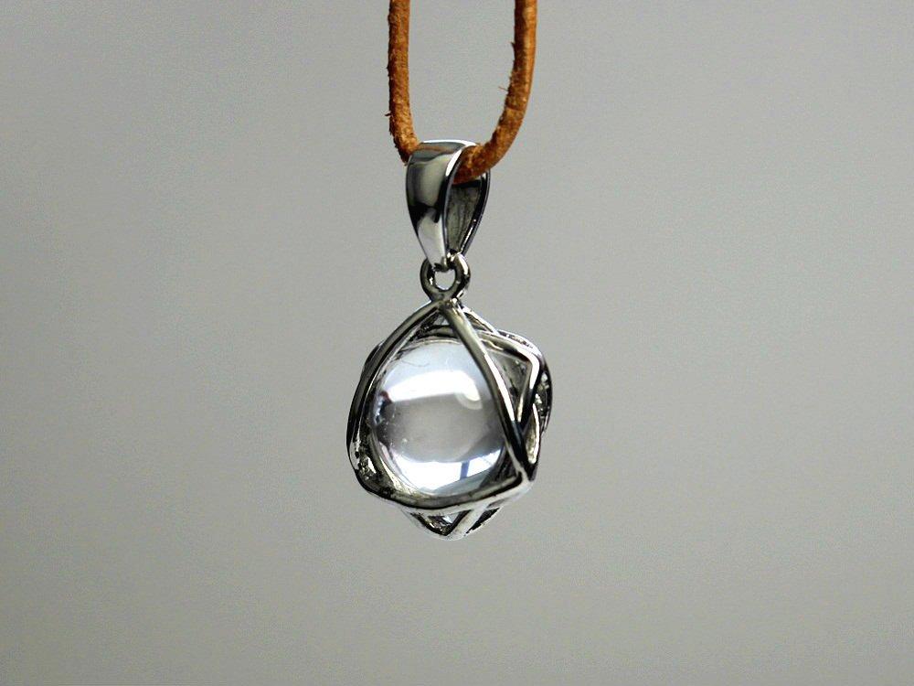 Accessories Hexagram Lucky Star Crystal Pendant In Silver with Star of David [World Carmelo]