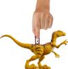 Mattel Jurassic World Strike Attack Velociraptor Dinosaur Toy with Single Strike Movable Action Figure Gift with Physical Digital Play Action, Joints,