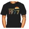 Vintage 1977 Black Tshirt M 6Xl Cotton Tshirt Men