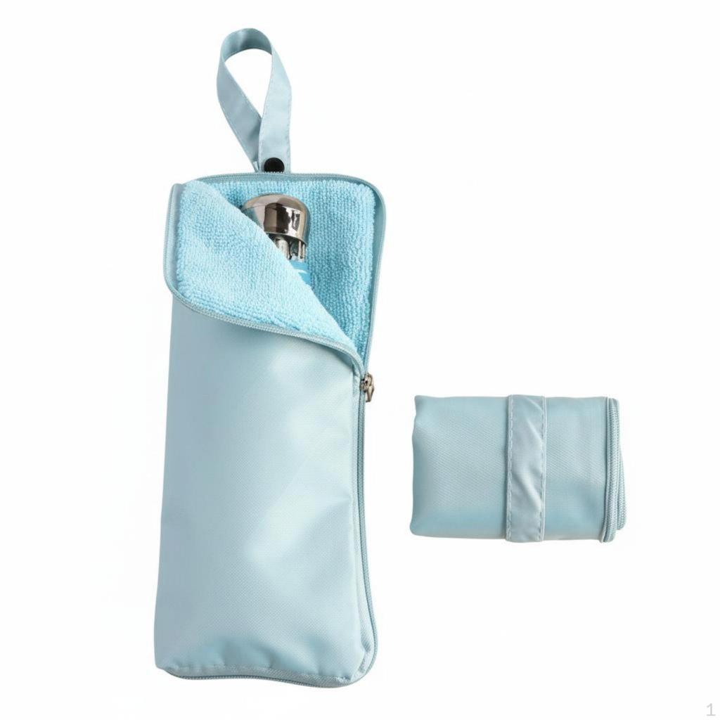 Portable Wet Umbrella Case Hangable Absorbent Rain Gear Pouch Foldable for Travel, Handbag, Backpack