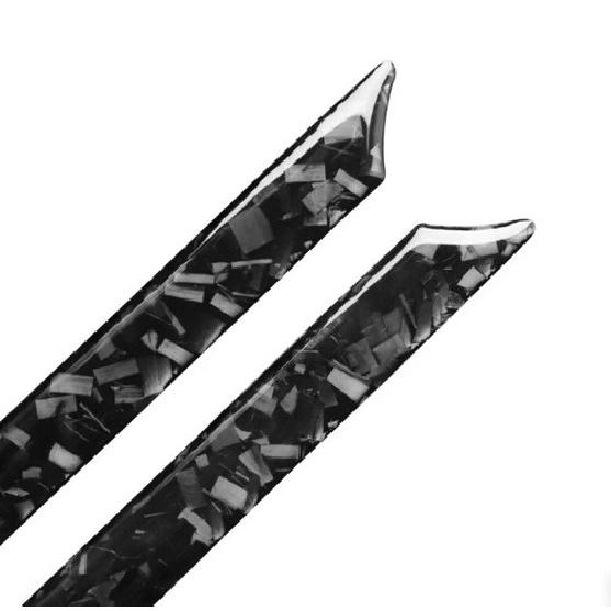 For Ford Mustang 2015-22 Cover Decor Forged Carbon Fiber Car Interior Door Strip