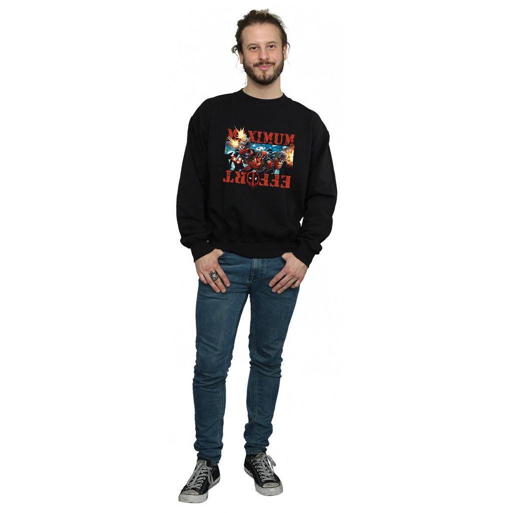 Marvel Mens Deadpool Maximum Effort Sweatshirt